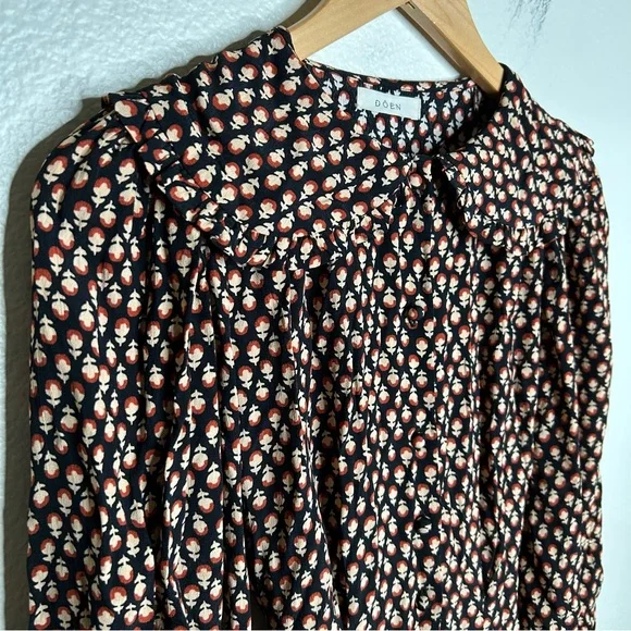 Doen Camden Dress in Sable Hyde Park Floral extra small